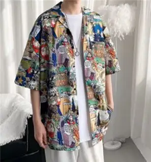 하와이안 셔츠 해외여행지 반팔 바캉스 꽃무늬 여행 호캉스 칸쿤 루즈핏 신혼여행