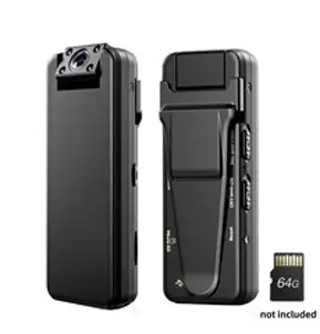 BOBLOV-A21 휴대용 디지털 미니 바디 카메라 180 ° 회전 렌즈 HD1080P 웨어러블 8 시간 녹화 자석 소형, 04 Camera 32GB