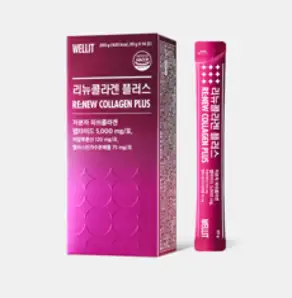 웰릿 리뉴콜라겐 플러스 5000mg 피쉬콜라겐 히알루론산 엘라스틴, 280g, 1개