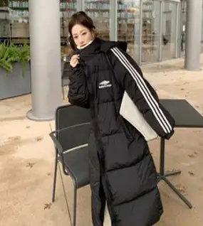 NEW 여성 겨울 롱패딩 점퍼/여자 패딩코트/넉넉한 충전재/충분한 기장/후드 롱패딩/보온과 패션을 겸비