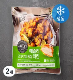 애슐리 오리지널 통살치킨 (냉동), 1200g, 2개