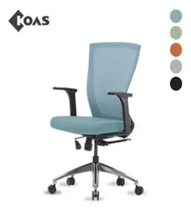 [코아스] 에르체 메쉬의자 헤드 OSCH0800HAA, 등판 그레이+좌방석 인조가죽