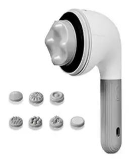 다리꾹 종아리마사지기 무선 공기 온열 폴리오 마사지기10 스피드 매직 완드 모터 마사지 발 머리 전신 파, 04 분홍색