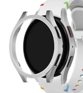 갤럭시워치4 초경량 슬림 하드 케이스 44mm GPC, 실버(GPC-3), 1개