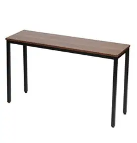 슬림테이블 틈새 간이 베란다 서재 1단 2단 좁고 긴 40 테이블, 1. 단층 80cm / 브러쉬드 블랙오크