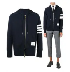 톰브라운 사선완장 후드 집업 MJT022H 00535 461