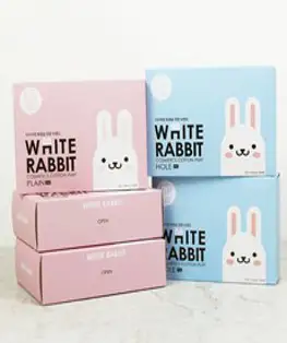 화이트래빗 화장솜 플레인타입 3개 + 홀타입 2개, 100개입, 5개