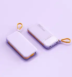 PYHO 보조배터리30000mAh 대용량 66w고속충전 캠핑용보조배터리, 연보라색