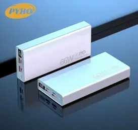 보조배터리30000mAh 대용량 66w고속충전, 흰색