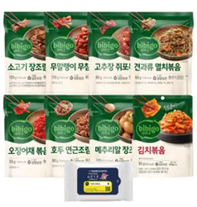 [모든반찬] 밑반찬 4종세트 각400g/ 진미채무침+멸치조림+영양모듬콩+오징어젓, 400g, 1개