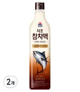 사조 참치액, 900ml, 2개