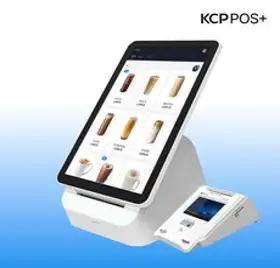 [KCP POS+] 태블릿 일체형 포스 키오스크 올인원 결제 단말기 체리플러스 체리포스, 1개, 체리플러스 + 소형리더기