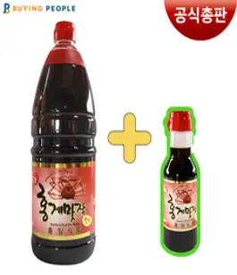 [W.A.T.B] 홍일 홍게맛장 1.8L 증정200ml 편스토랑 김재중 장민호 맛간장 진서연 양지은 간장 소스 홍게간장, 1개