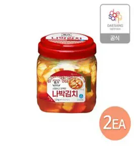 담백한 나박김치1.2kg(PET)X2개, 2개, 1.2kg