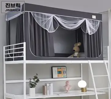 진브릭 1인용 침대텐트 난방텐트 싱글 사각 패브릭 2층