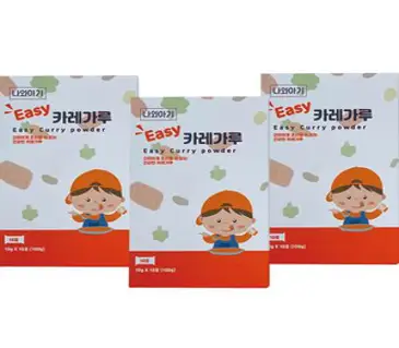 나와아기 유아 카레가루, 3개, 100g