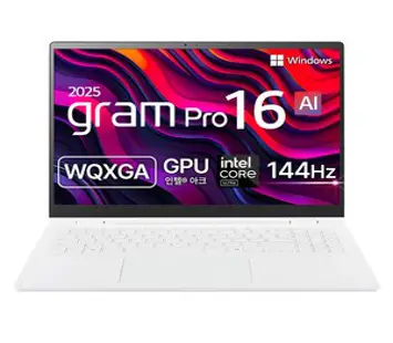 LG전자 2025 그램 프로 360 16 코어Ultra5 애로우레이크, 에센스 화이트, 256GB, 16GB, WIN11 Home, 16T90TP-GA5CK