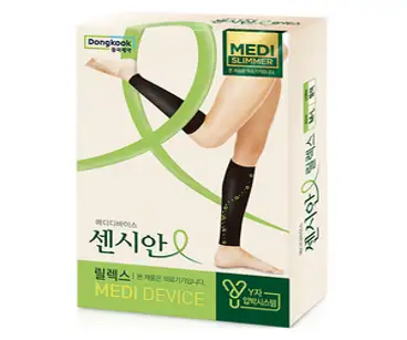 센시안 릴렉스 종아리 압박밴드 블랙, M-L, 1개