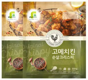 프레시안 고메치킨 순살크리스피, 550g, 2개