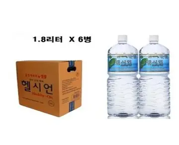 헬시언 샘물 생수, 1.8L, 6개